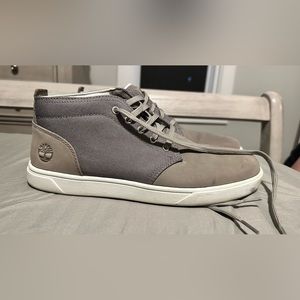 Men’s Timberland Gray High Top Worn Once Size 8